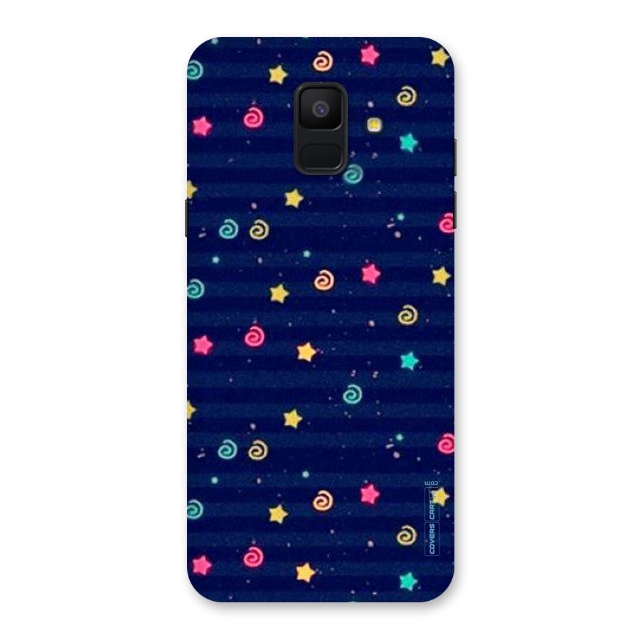 Cute Stars Design Back Case for Galaxy A6 (2018)