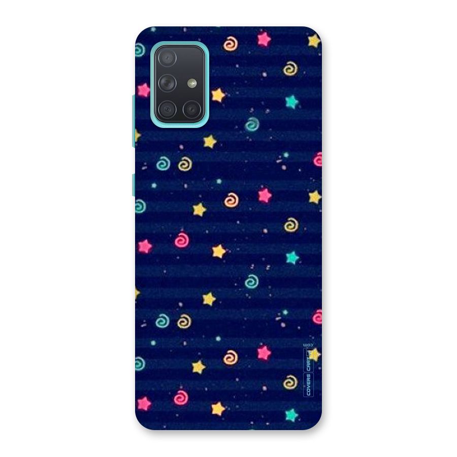 Cute Stars Design Back Case for Galaxy A71