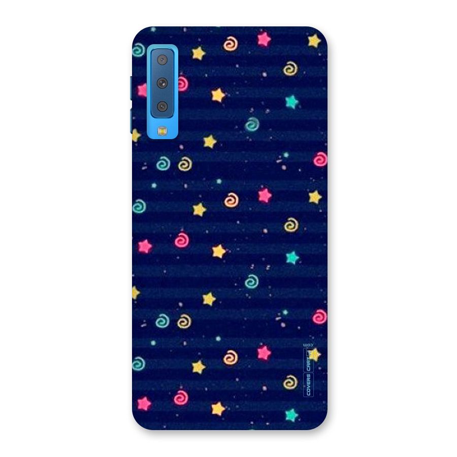 Cute Stars Design Back Case for Galaxy A7 (2018)