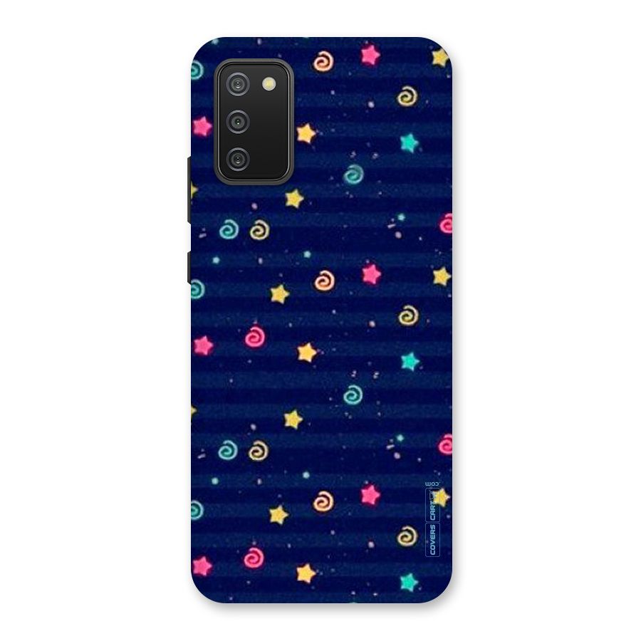 Cute Stars Design Back Case for Galaxy M02s