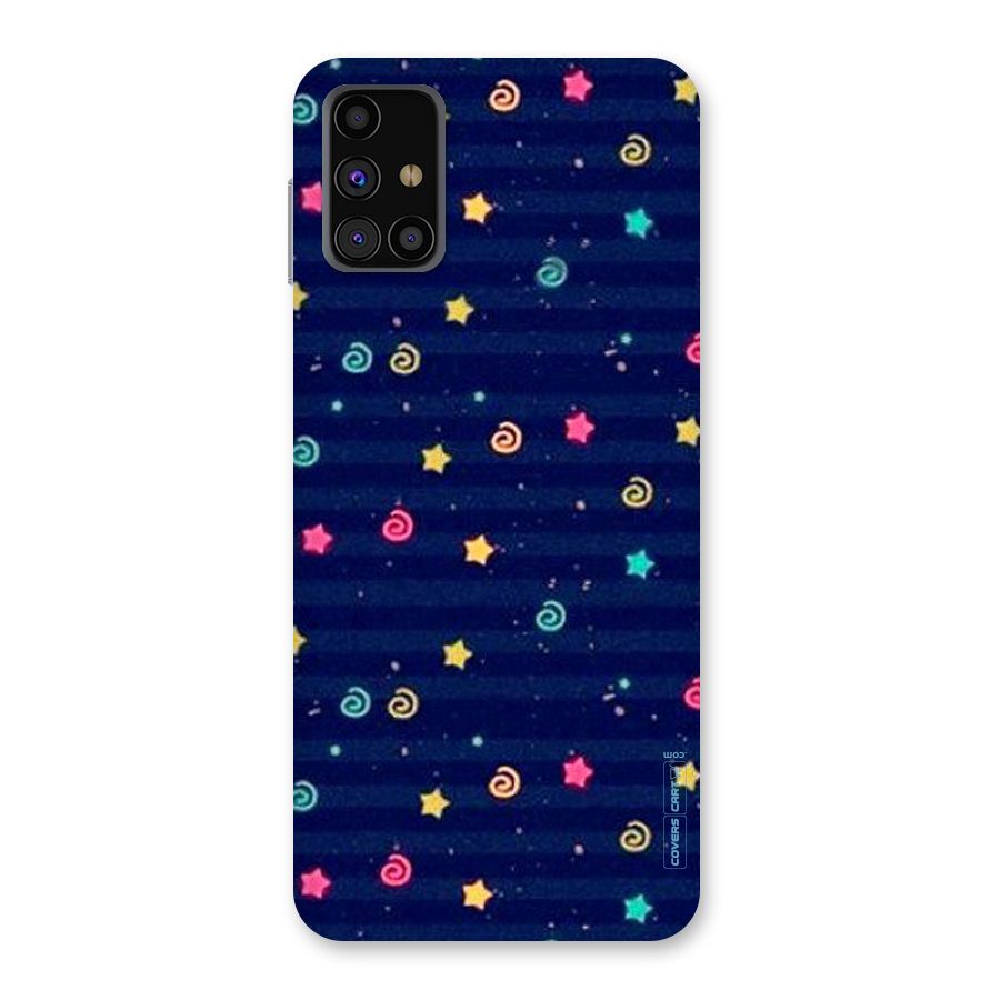 Cute Stars Design Back Case for Galaxy M31s