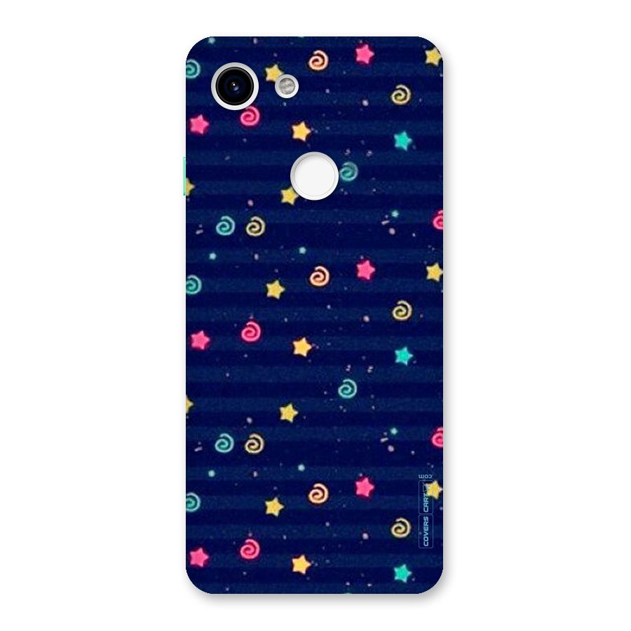 Cute Stars Design Back Case for Google Pixel 3