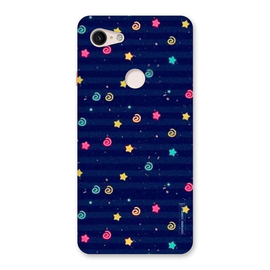 Cute Stars Design Back Case for Google Pixel 3 XL