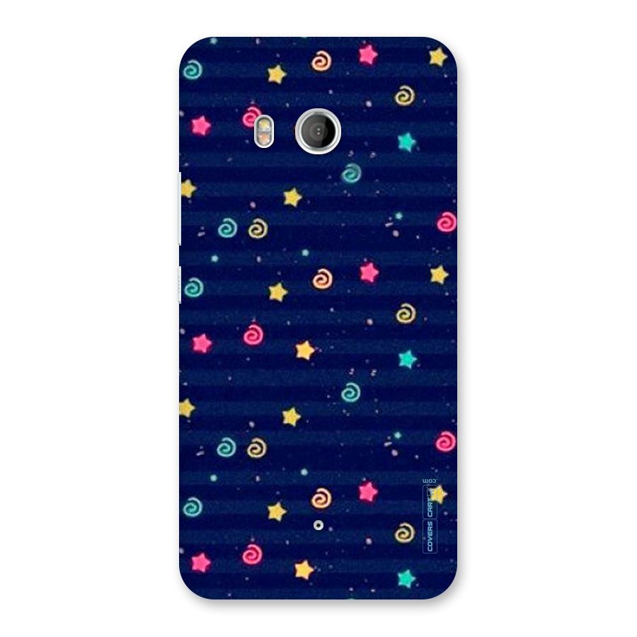 Cute Stars Design Back Case for HTC U11