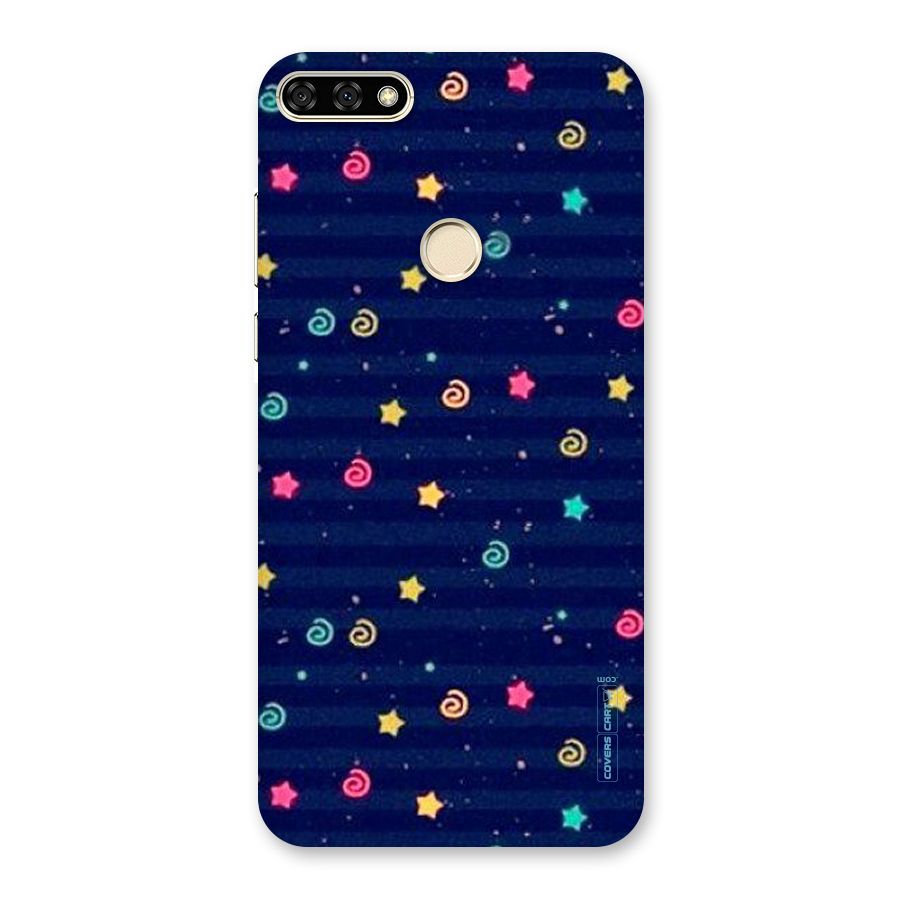Cute Stars Design Back Case for Honor 7A