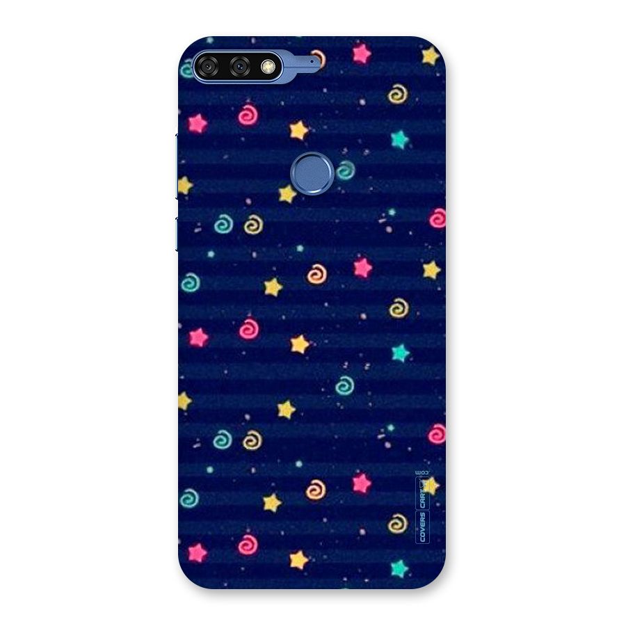 Cute Stars Design Back Case for Honor 7C