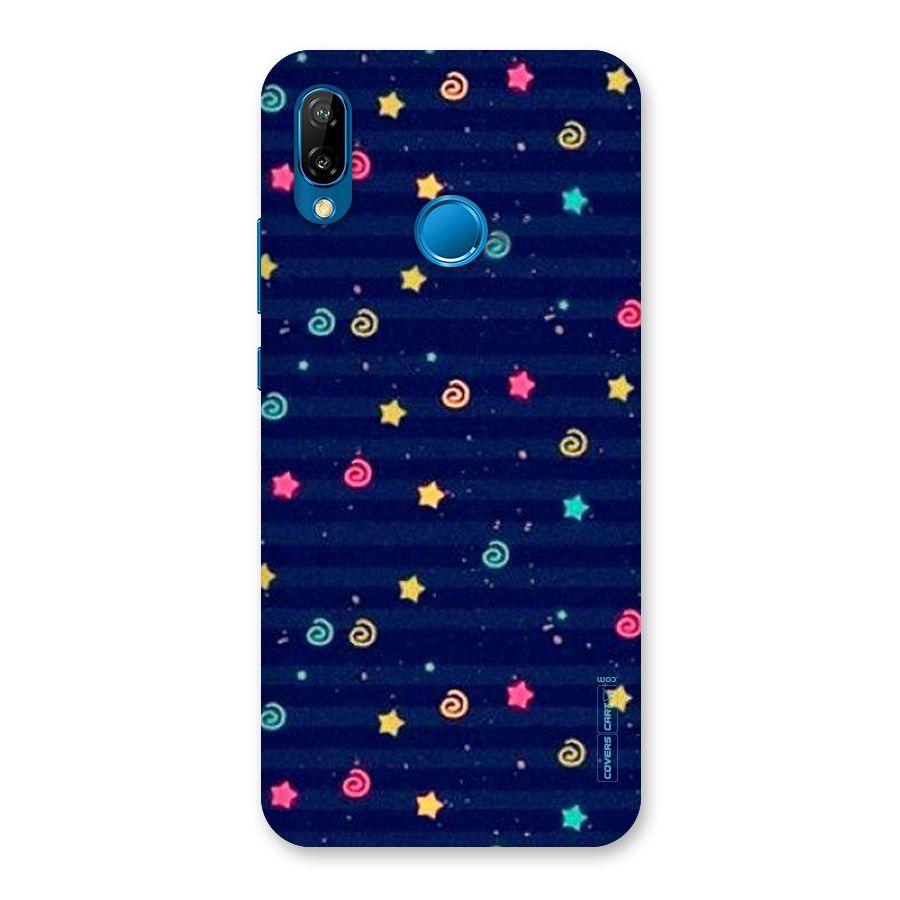 Cute Stars Design Back Case for Huawei P20 Lite