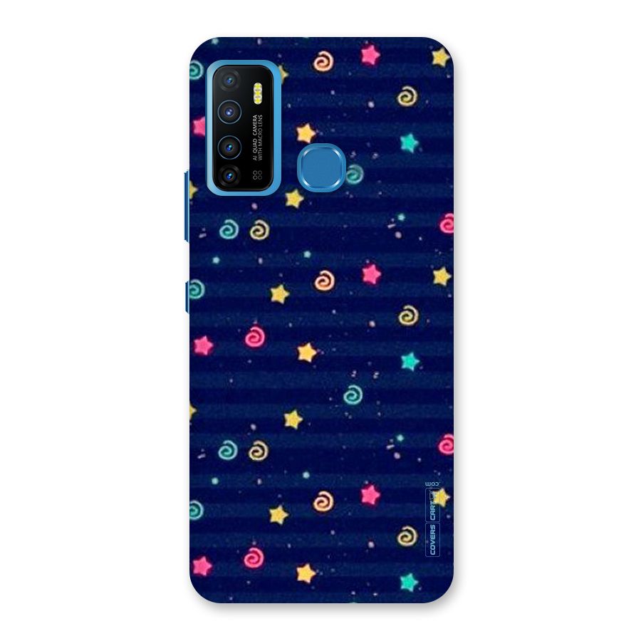 Cute Stars Design Back Case for Infinix Hot 9