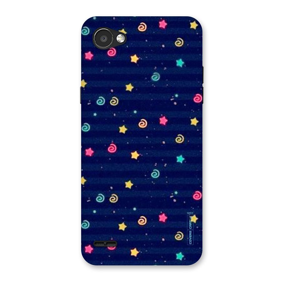 Cute Stars Design Back Case for LG Q6