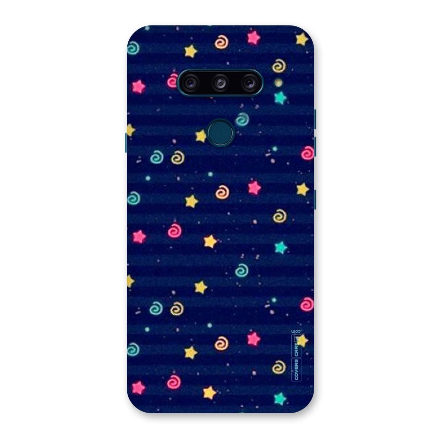 Cute Stars Design Back Case for LG  V40 ThinQ