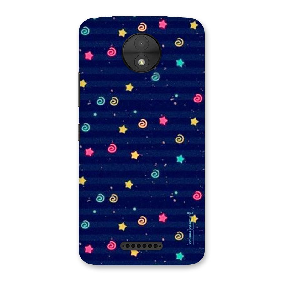 Cute Stars Design Back Case for Moto C