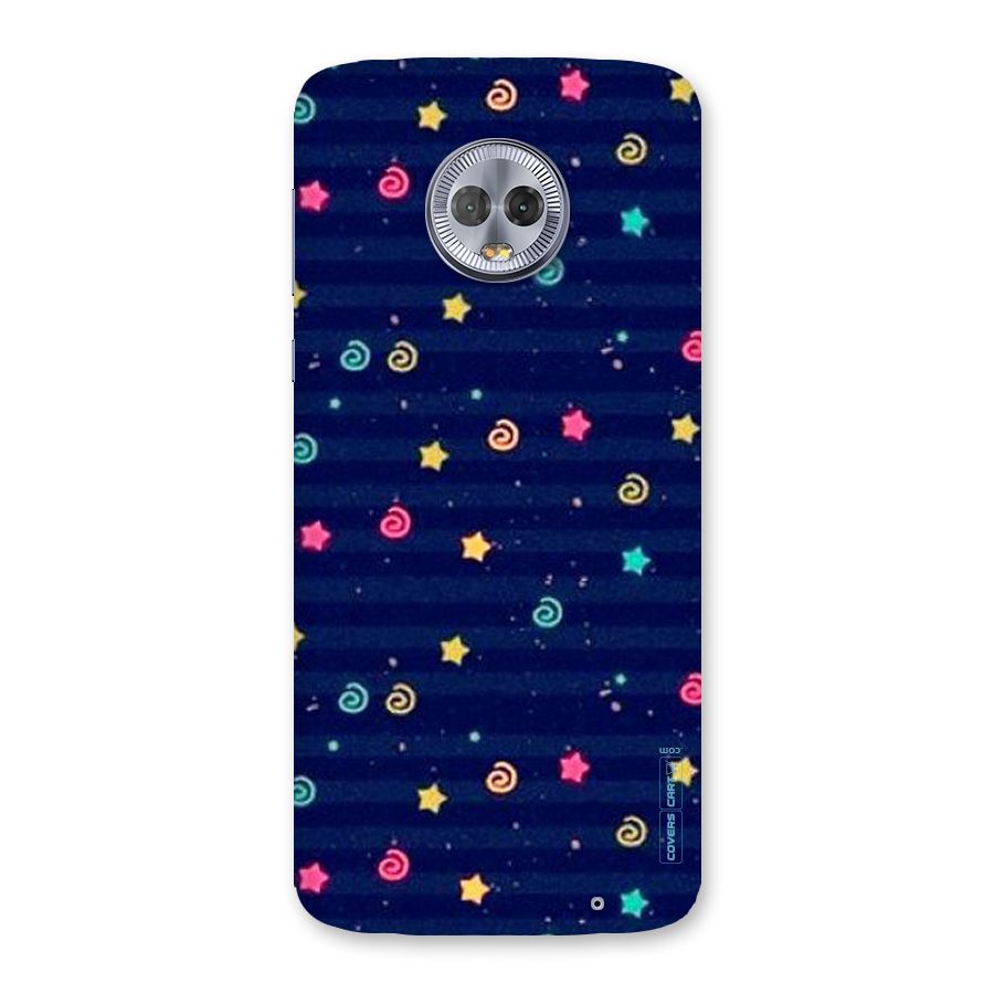 Cute Stars Design Back Case for Moto G6 Plus