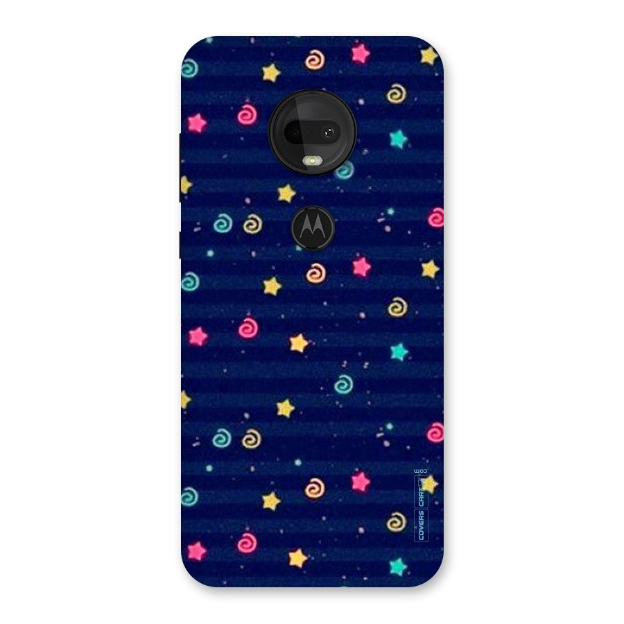 Cute Stars Design Back Case for Moto G7