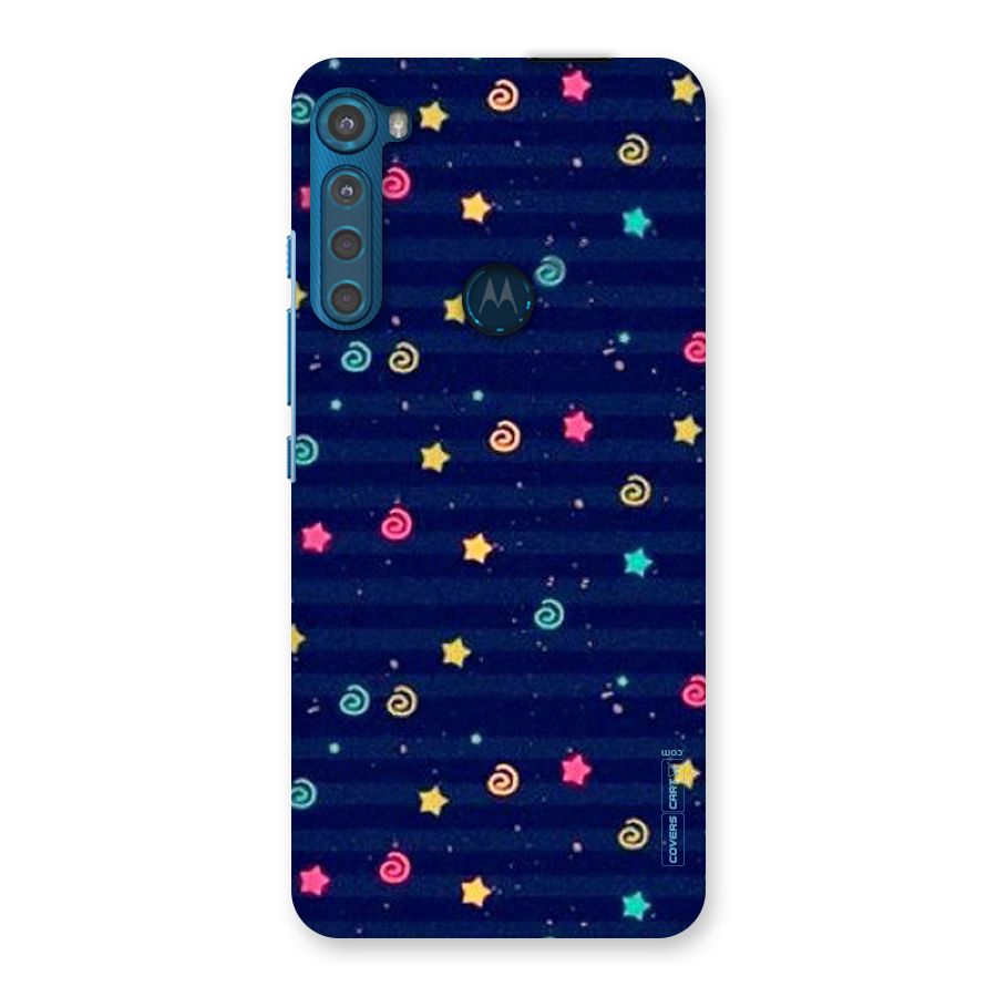 Cute Stars Design Back Case for Motorola One Fusion Plus