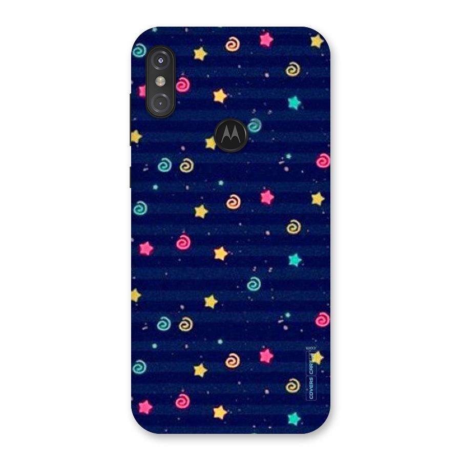 Cute Stars Design Back Case for Motorola One Power