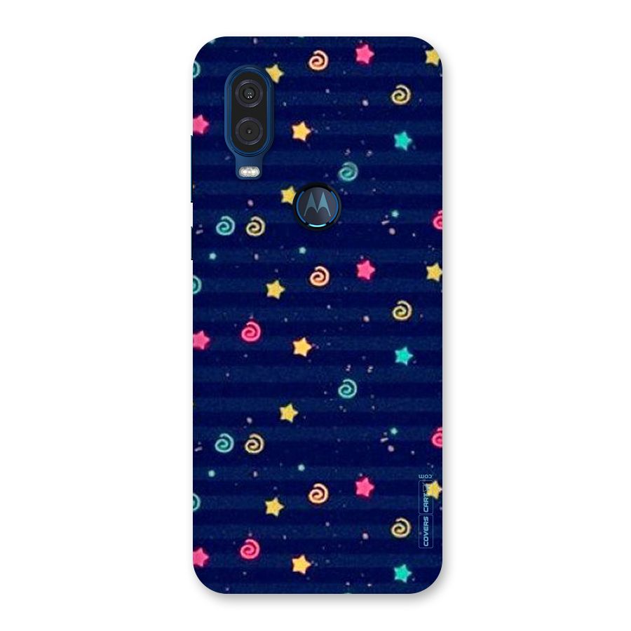 Cute Stars Design Back Case for Motorola One Vision