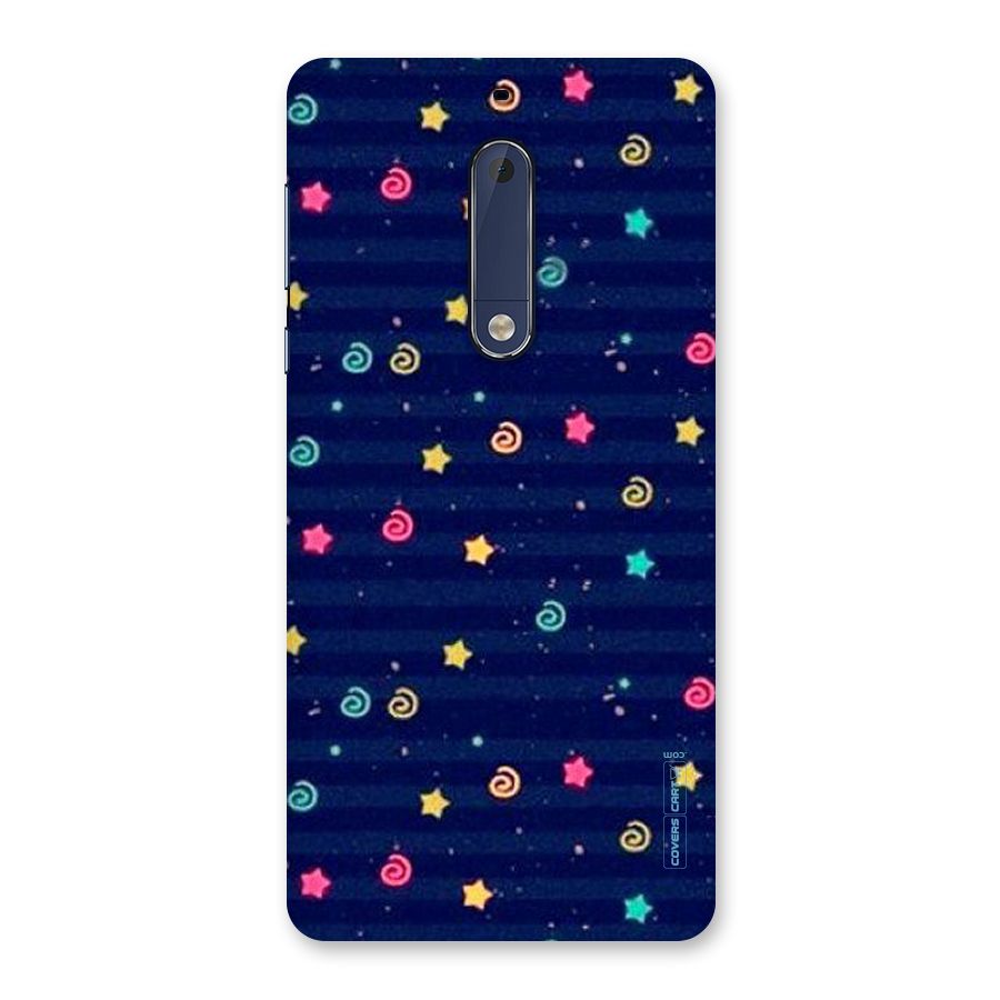 Cute Stars Design Back Case for Nokia 5