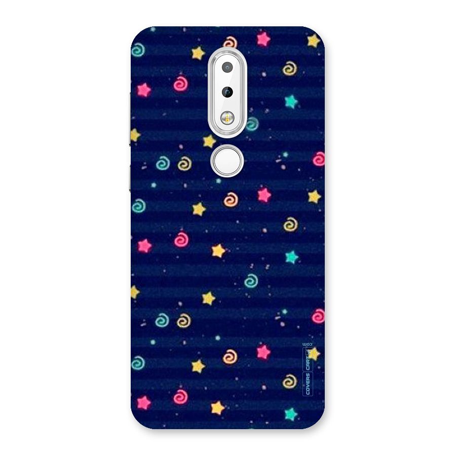 Cute Stars Design Back Case for Nokia 6.1 Plus