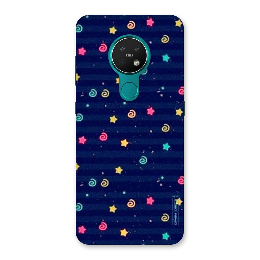 Cute Stars Design Back Case for Nokia 7.2
