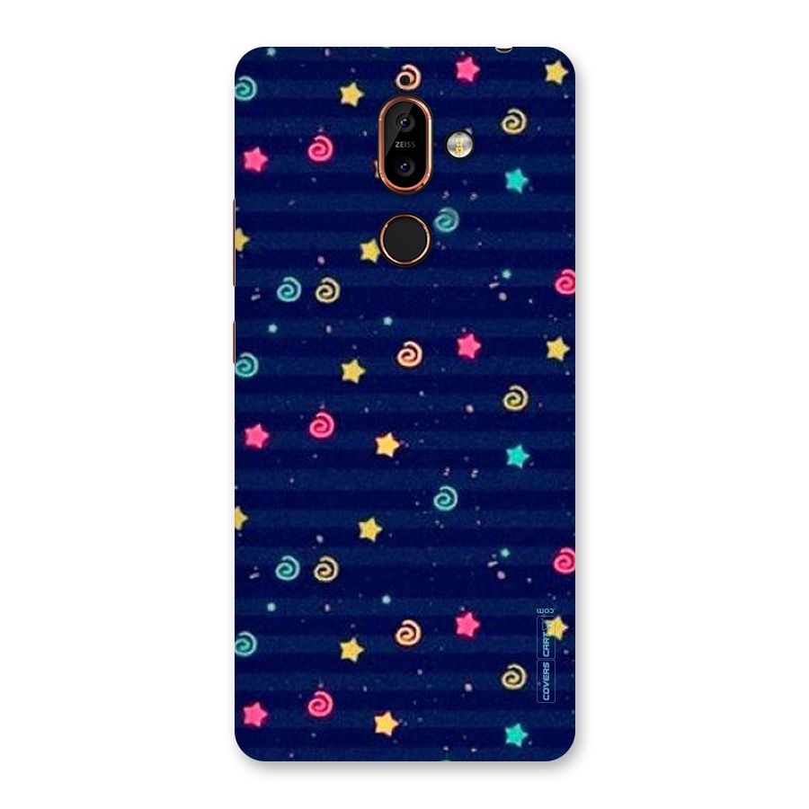 Cute Stars Design Back Case for Nokia 7 Plus