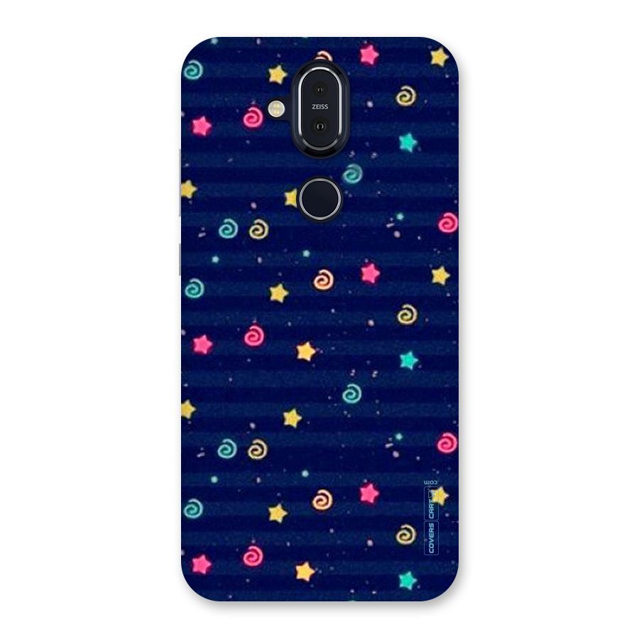 Cute Stars Design Back Case for Nokia 8.1