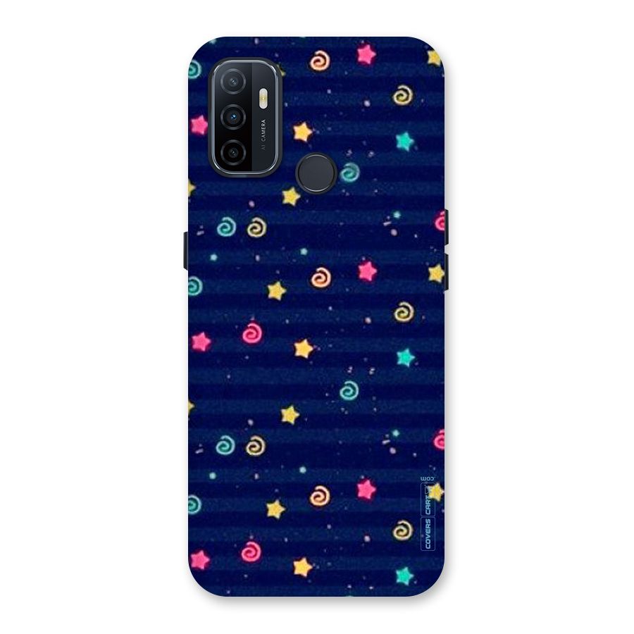 Cute Stars Design Back Case for Oppo A32