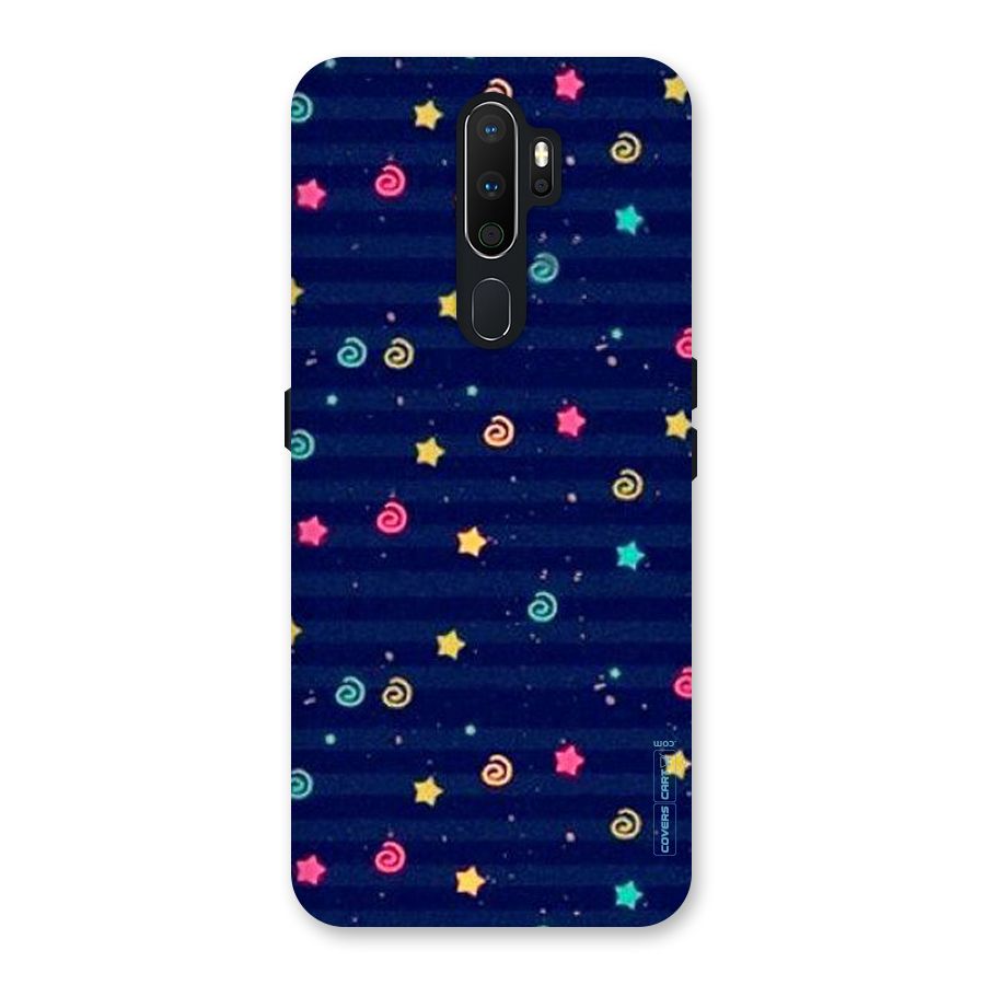 Cute Stars Design Back Case for Oppo A5 (2020)