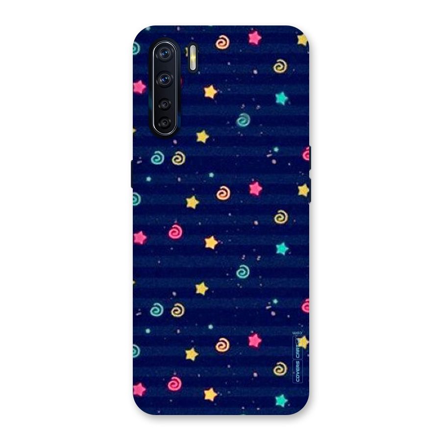 Cute Stars Design Back Case for Oppo F15