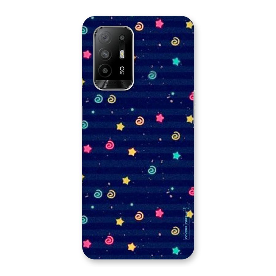 Cute Stars Design Back Case for Oppo F19 Pro Plus 5G
