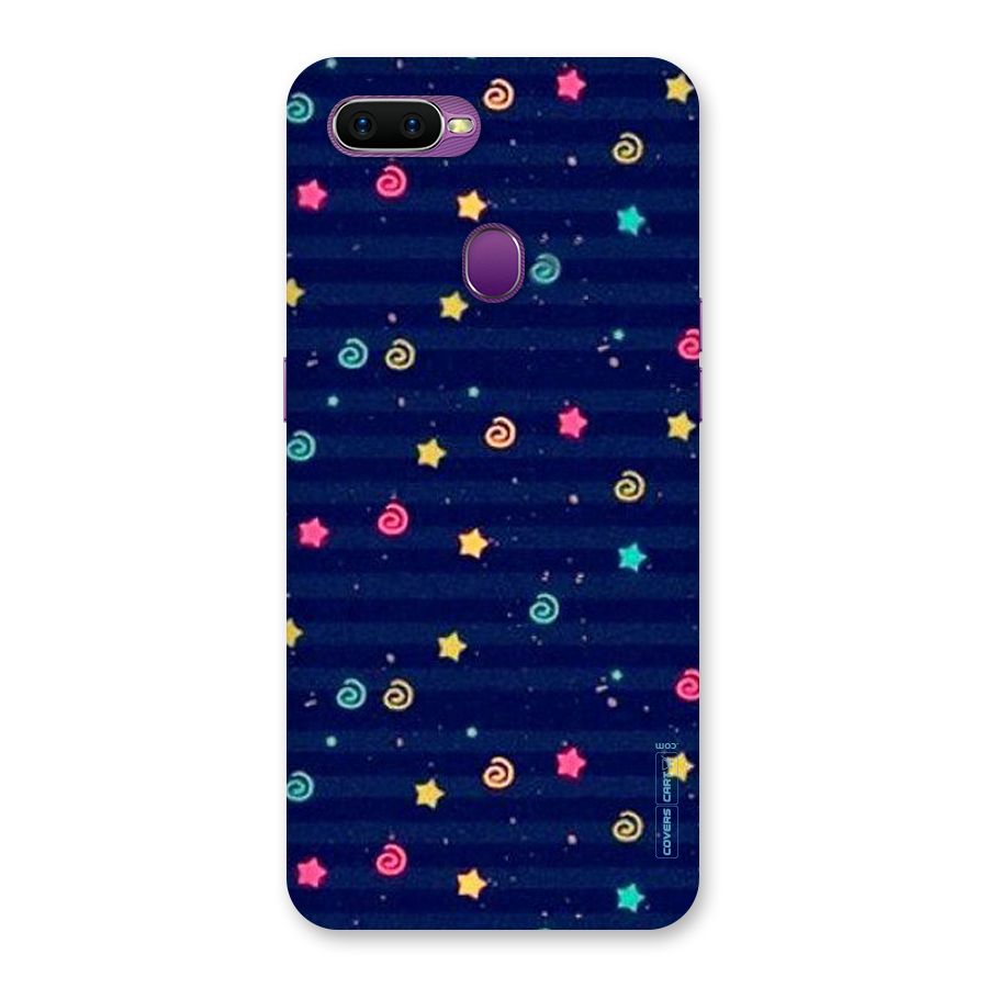 Cute Stars Design Back Case for Oppo F9