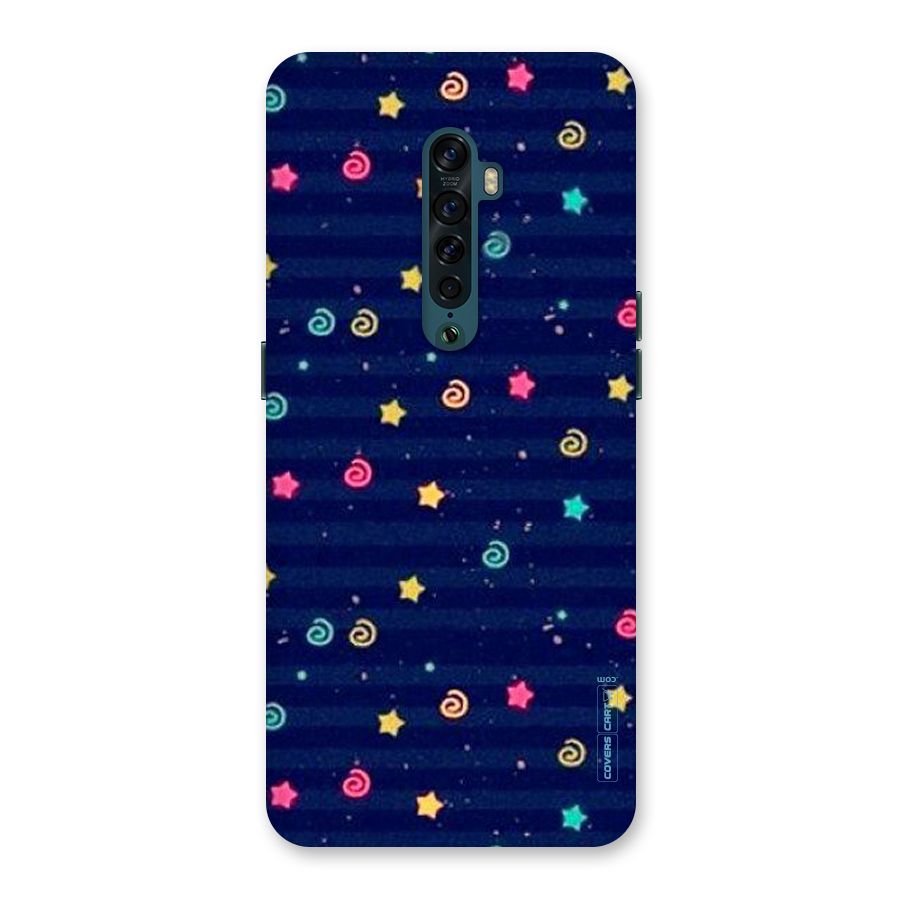 Cute Stars Design Back Case for Oppo Reno2
