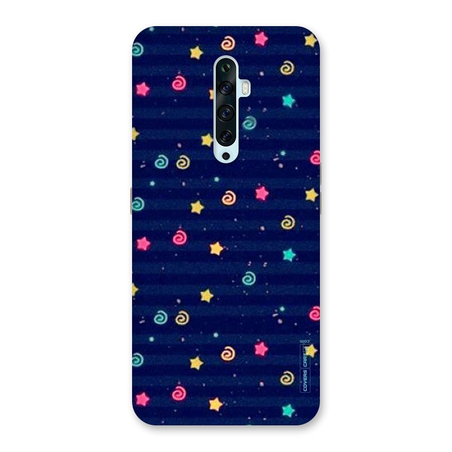Cute Stars Design Back Case for Oppo Reno2 Z