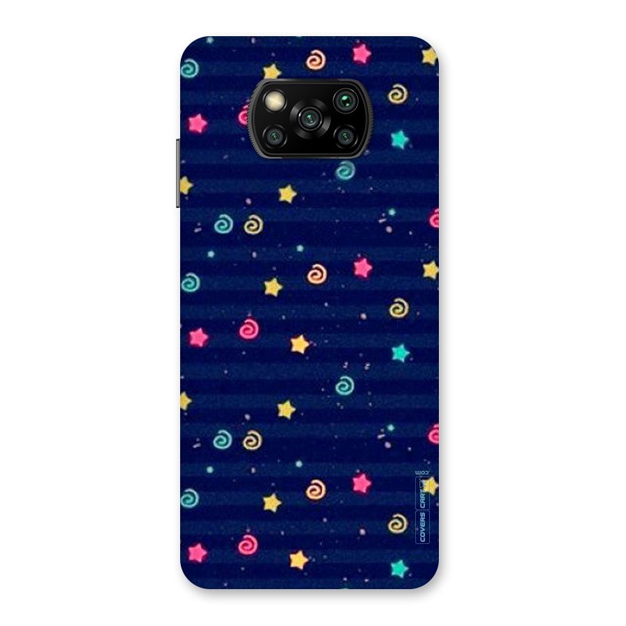 Cute Stars Design Back Case for Poco X3