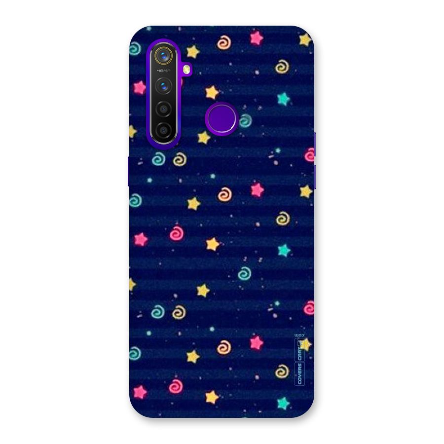 Cute Stars Design Back Case for Realme 5 Pro