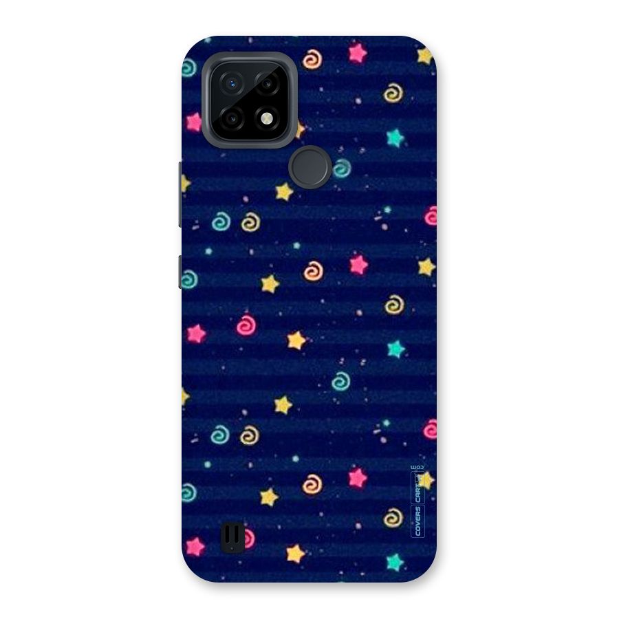 Cute Stars Design Back Case for Realme C21