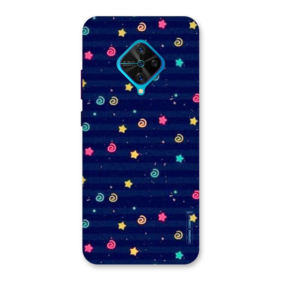 Cute Stars Design Back Case for Vivo S1 Pro