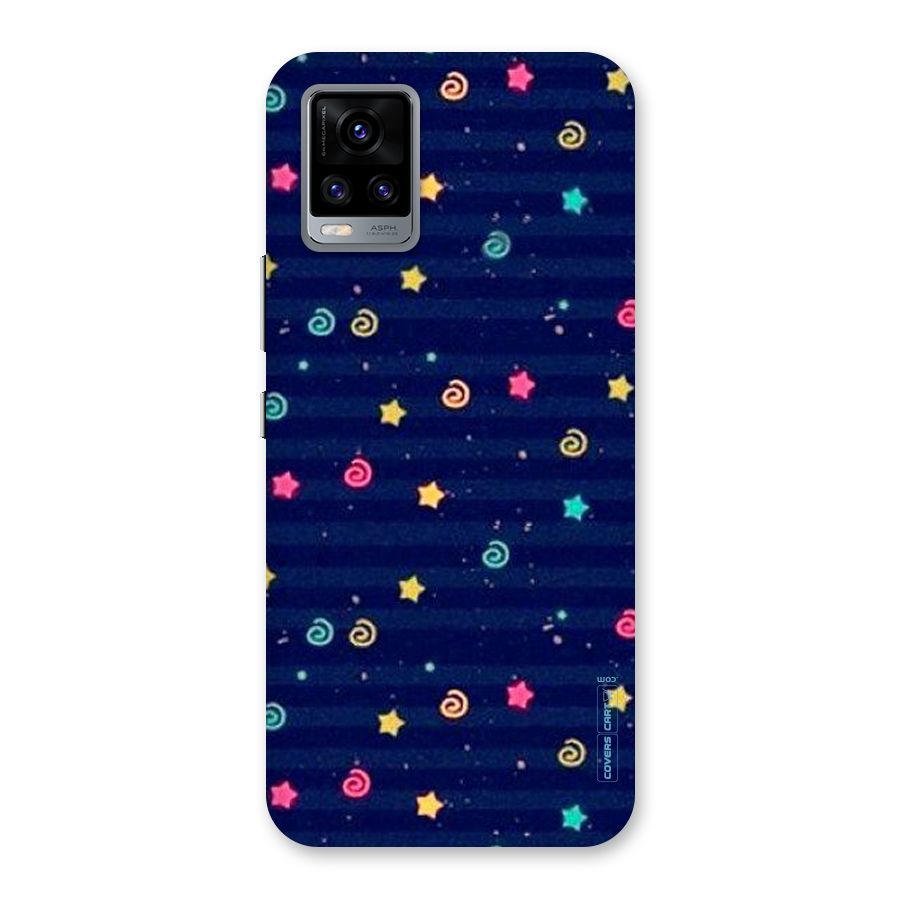 Cute Stars Design Back Case for Vivo V20