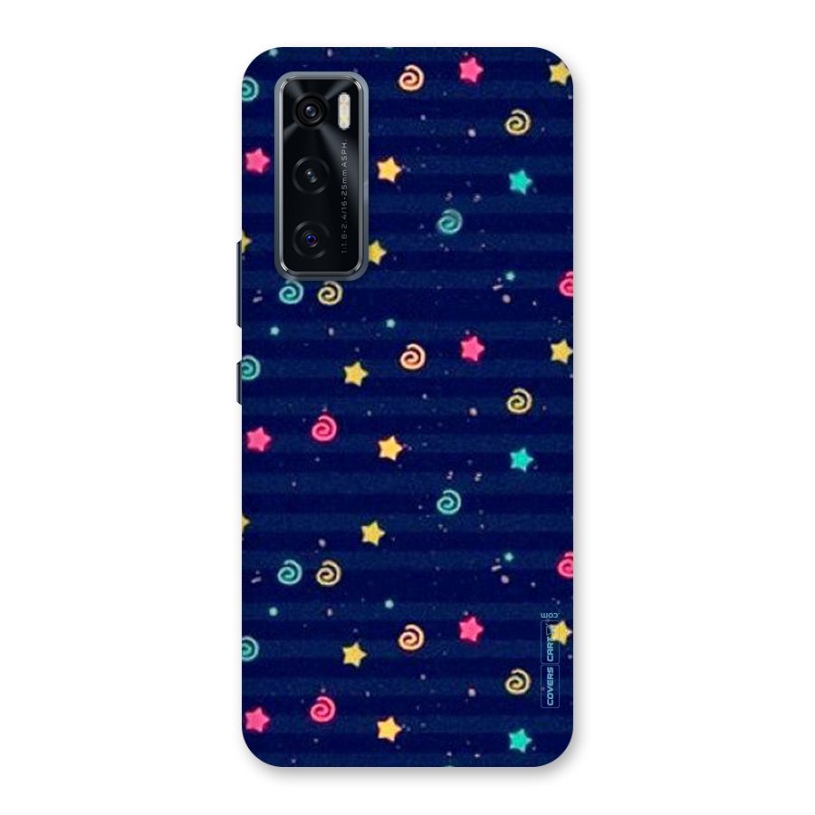 Cute Stars Design Back Case for Vivo V20 SE