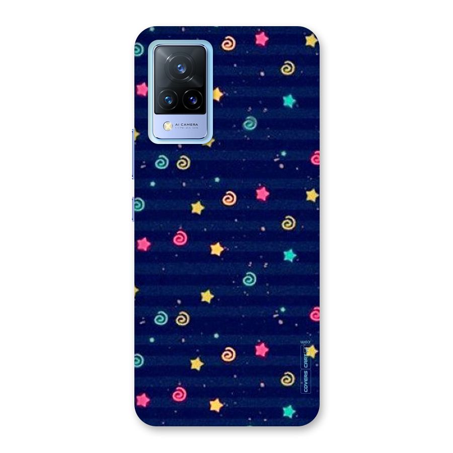Cute Stars Design Back Case for Vivo V21 5G