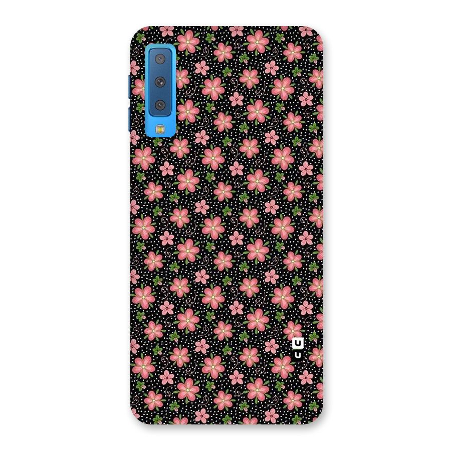 Cute Tiny Flowers Back Case for Galaxy A7 (2018)