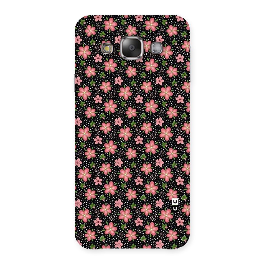 Cute Tiny Flowers Back Case for Galaxy E7