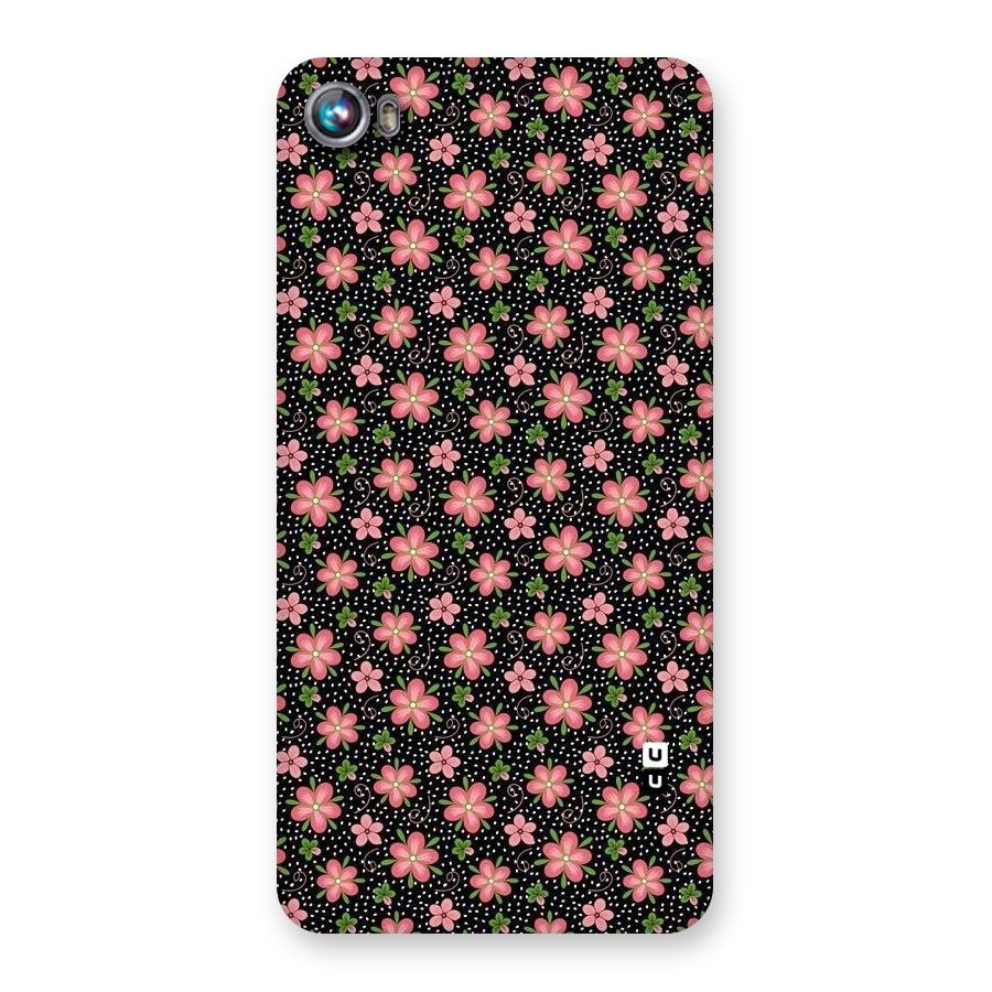 Cute Tiny Flowers Back Case for Micromax Canvas Fire 4 A107