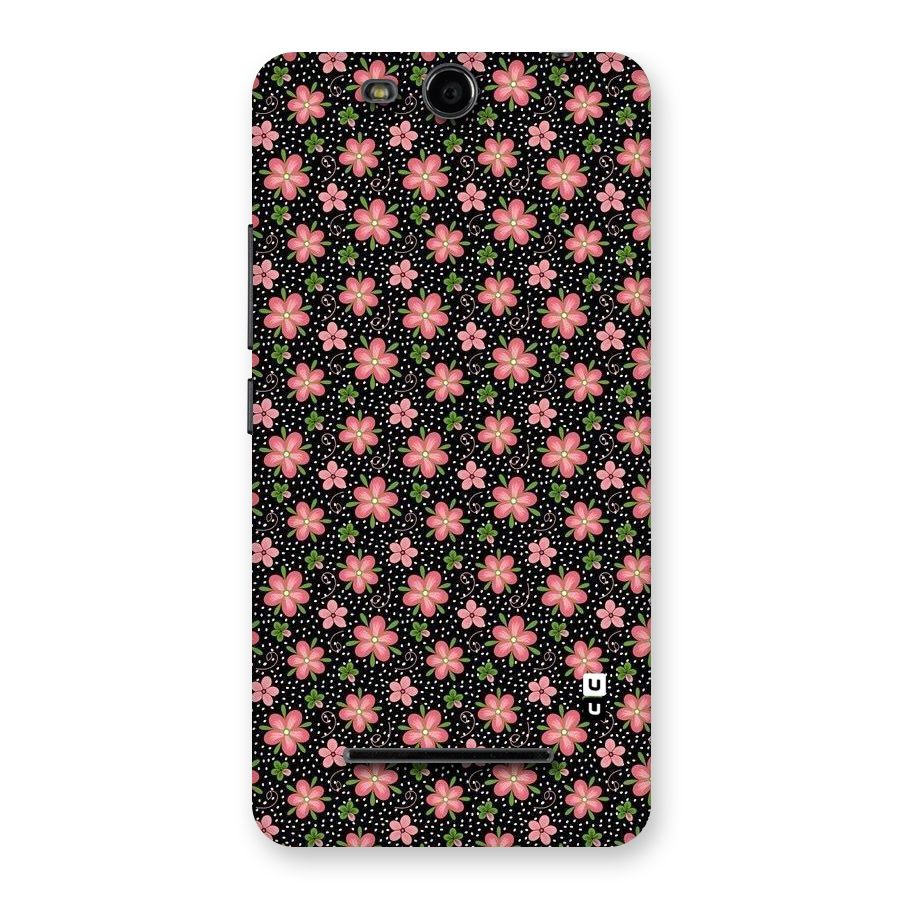 Cute Tiny Flowers Back Case for Micromax Canvas Juice 3 Q392
