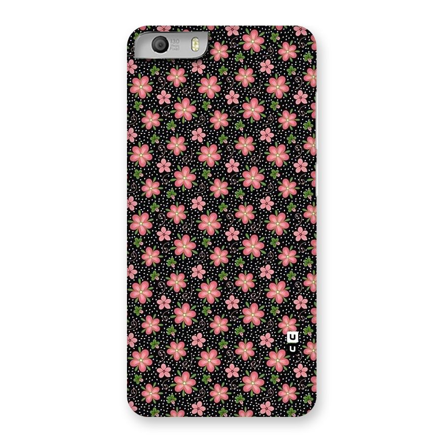 Cute Tiny Flowers Back Case for Micromax Canvas Knight 2