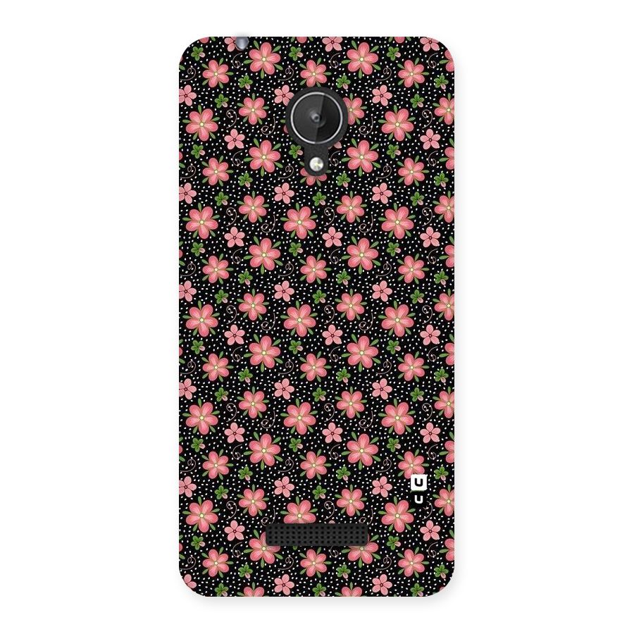Cute Tiny Flowers Back Case for Micromax Canvas Spark Q380