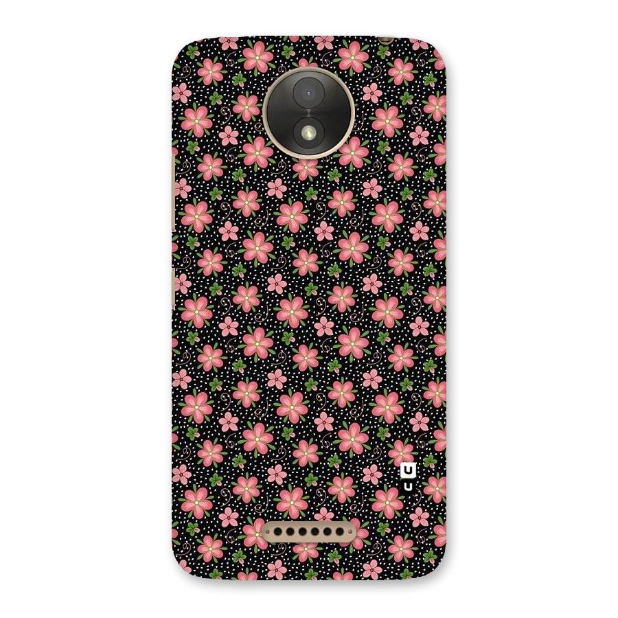 Cute Tiny Flowers Back Case for Moto C Plus