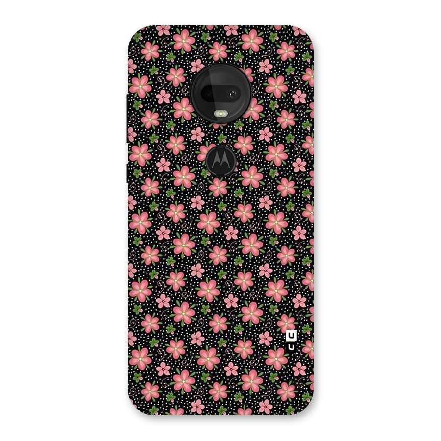 Cute Tiny Flowers Back Case for Moto G7