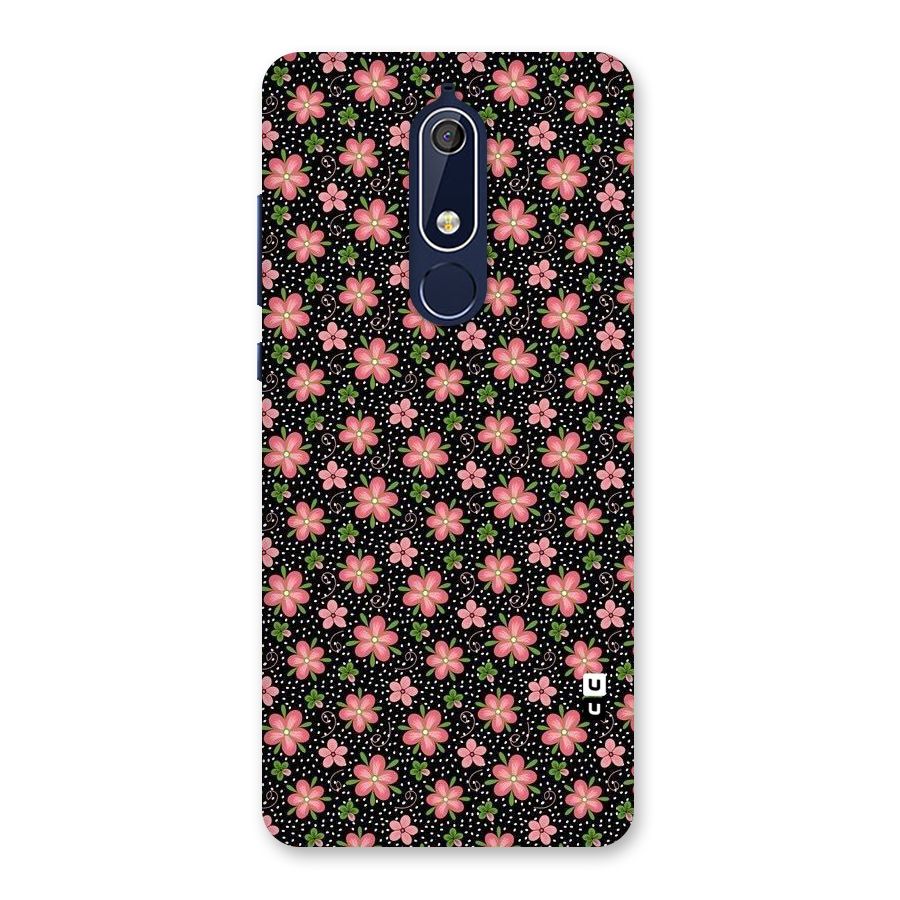 Cute Tiny Flowers Back Case for Nokia 5.1