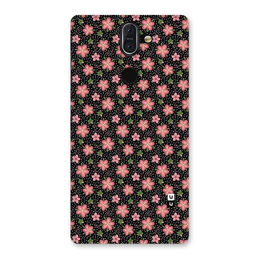 Cute Tiny Flowers Back Case for Nokia 8 Sirocco