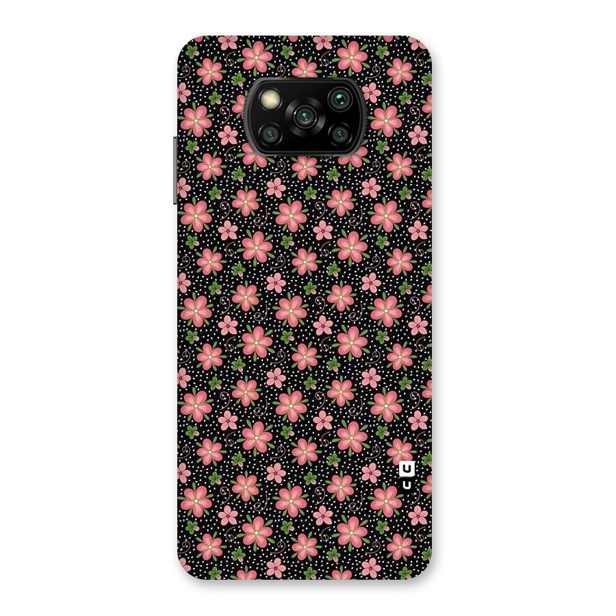 Cute Tiny Flowers Back Case for Poco X3